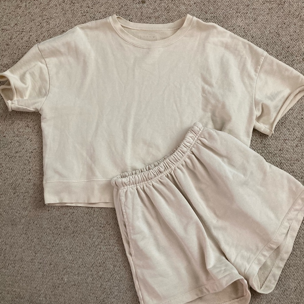 Daily Drills Sweat Set in Sand